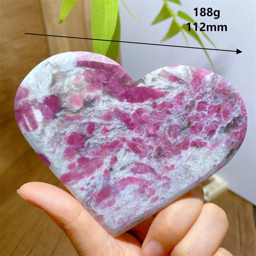 Pink Unicorn Tourmaline Heart-ToShay.org