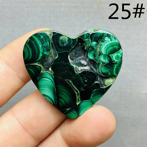 Green Malachite Hearts-ToShay.org