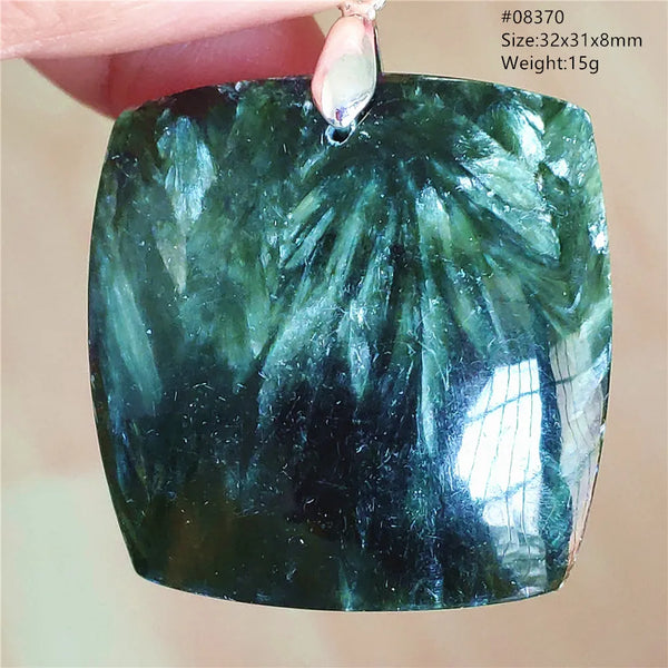 Green Seraphinite Pendant-ToShay.org