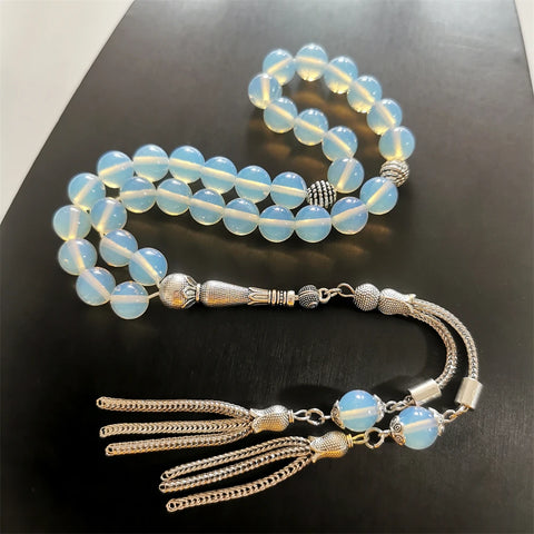 White Opalite Prayer Beads-ToShay.org