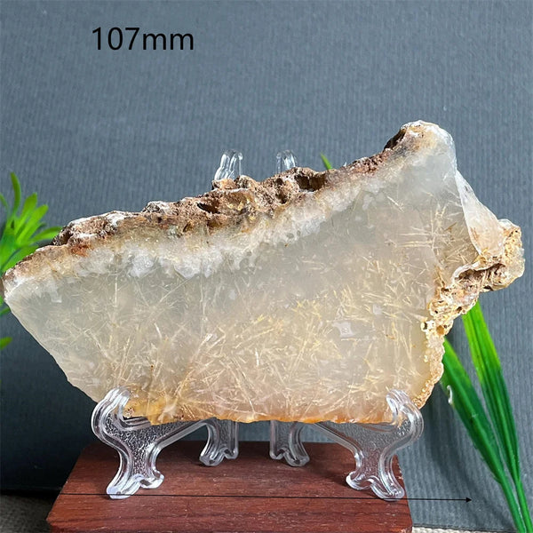 Yellow Hair Agate Slab-ToShay.org