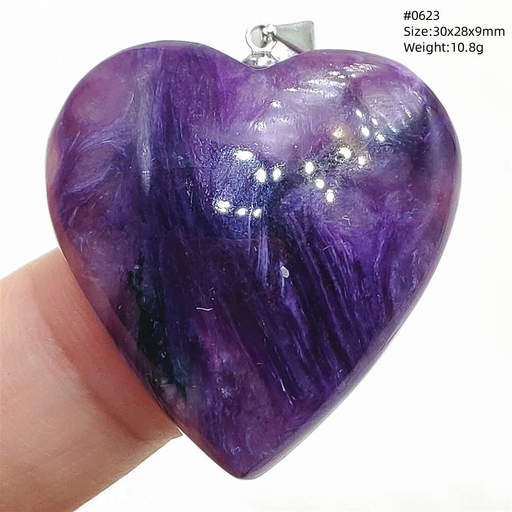 Purple Charoite Pendant-ToShay.org