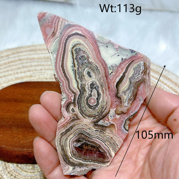 Pink Rhodochrosite Slices-ToShay.org