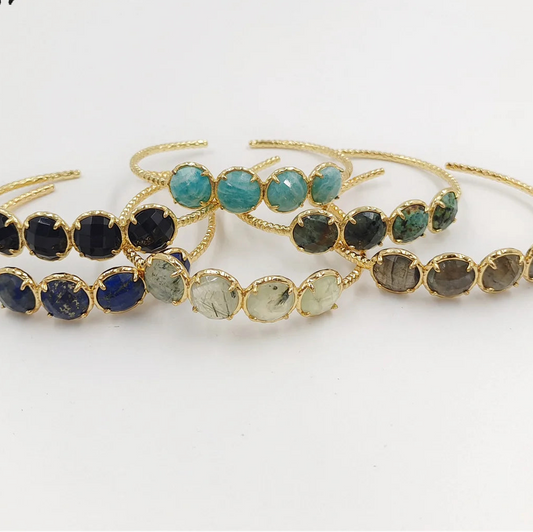 Mixed Crystal Cuff Bracelets-ToShay.org