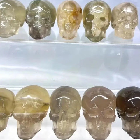 Yellow Fluorite Skull-ToShay.org