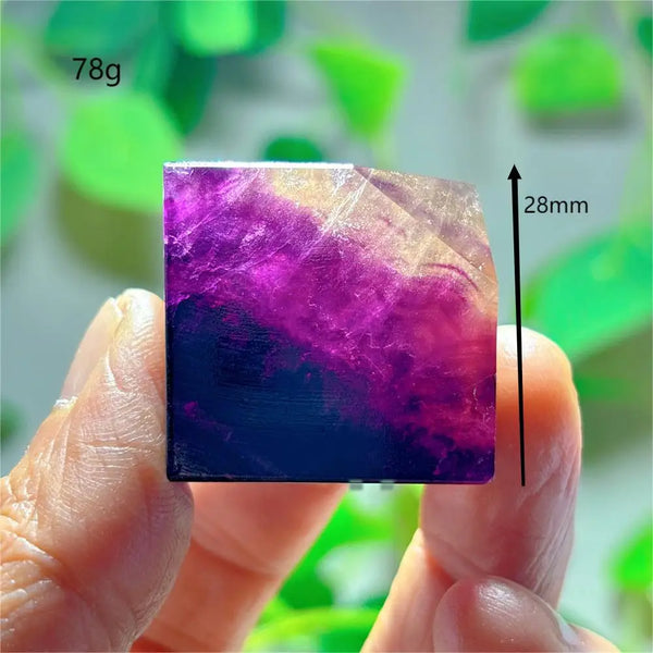 Purple Fluorite Crystal Square-ToShay.org