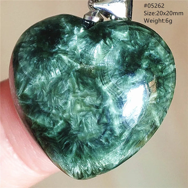 Green Seraphinite Pendant-ToShay.org