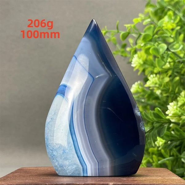Blue Agate Torch-ToShay.org