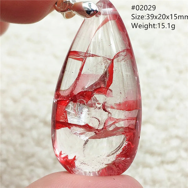 Red Limonite Quartz Pendant-ToShay.org