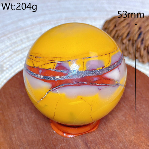 Yellow Mookaite Ball-ToShay.org