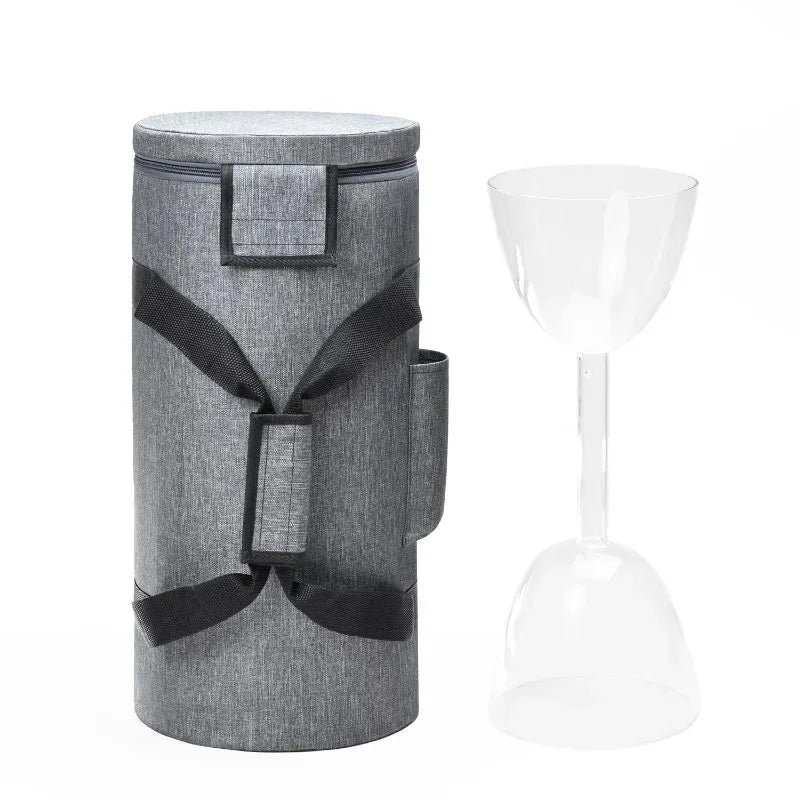 Clear Crystal Double Singing Bowl-ToShay.org