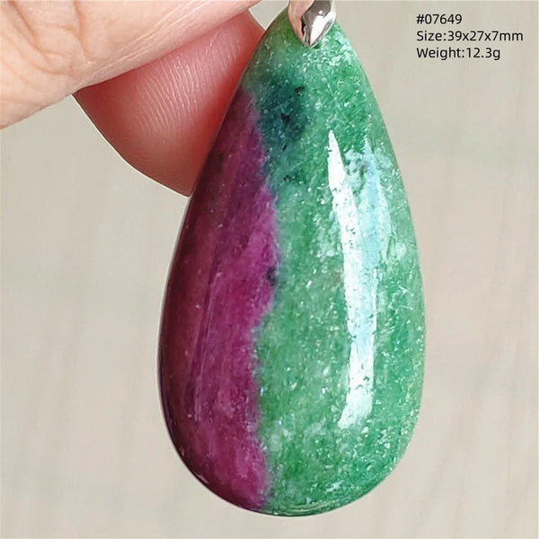 Red Ruby Zoisite Pendant-ToShay.org