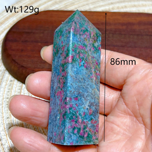Green Ruby Kyanite Tower-ToShay.org