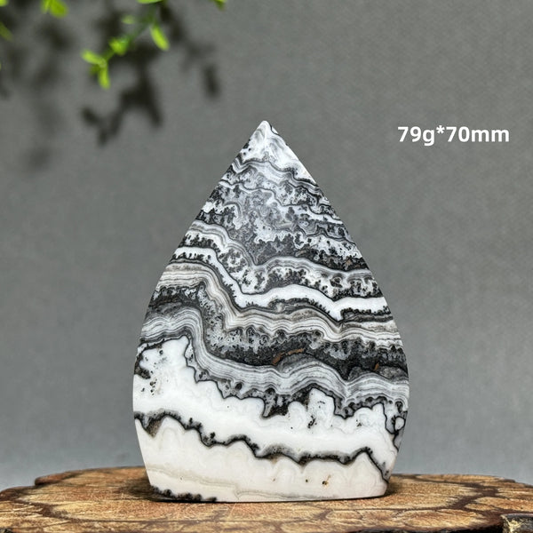 Grey Stripe Agate Torch-ToShay.org