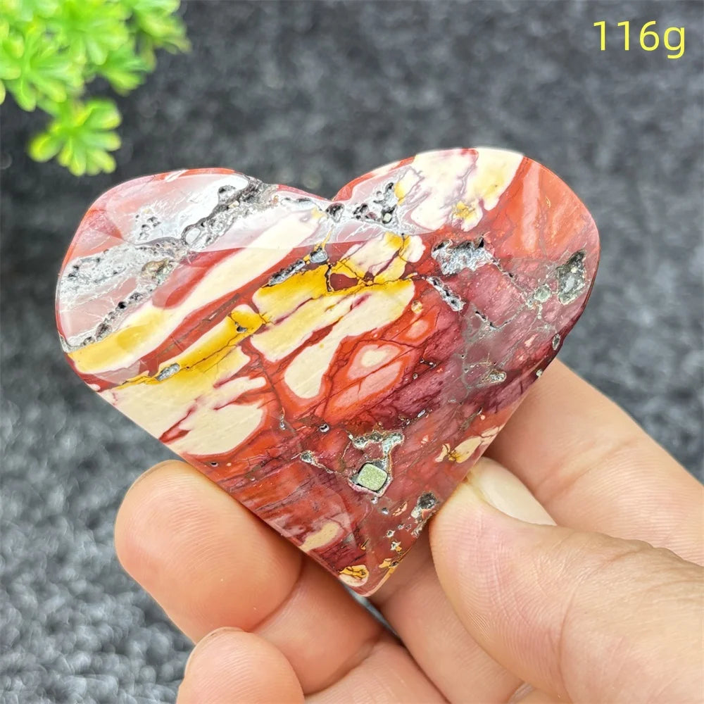 Yellow Moritzite Stone Heart-ToShay.org