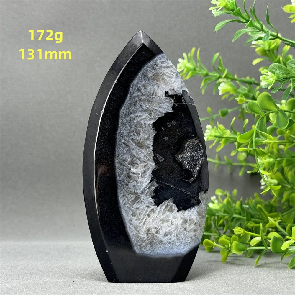 Black Onyx Geode Torch-ToShay.org