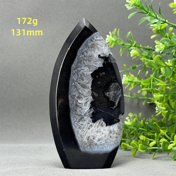 Black Onyx Geode Torch-ToShay.org