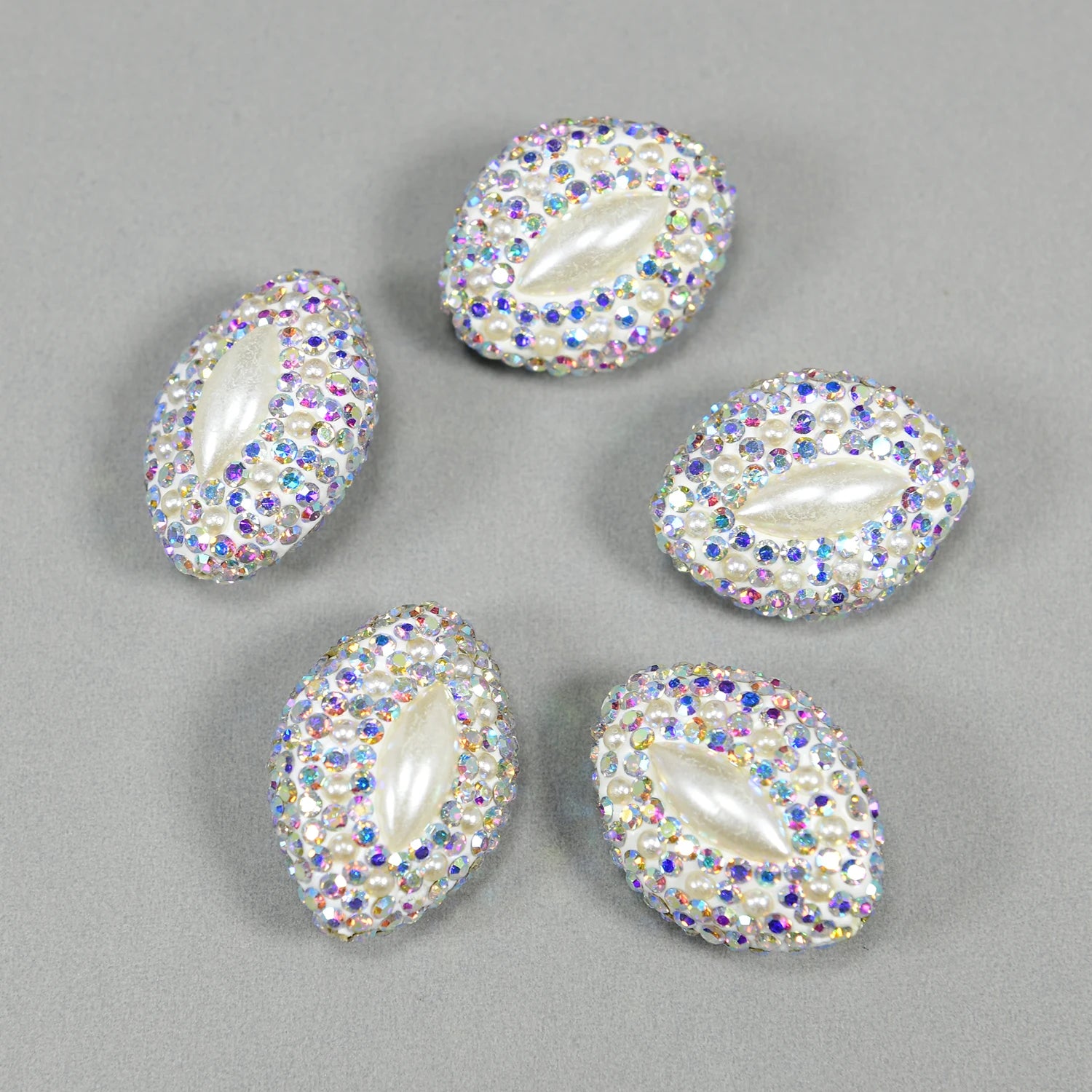 White Pearl Rhinestone Beads-ToShay.org