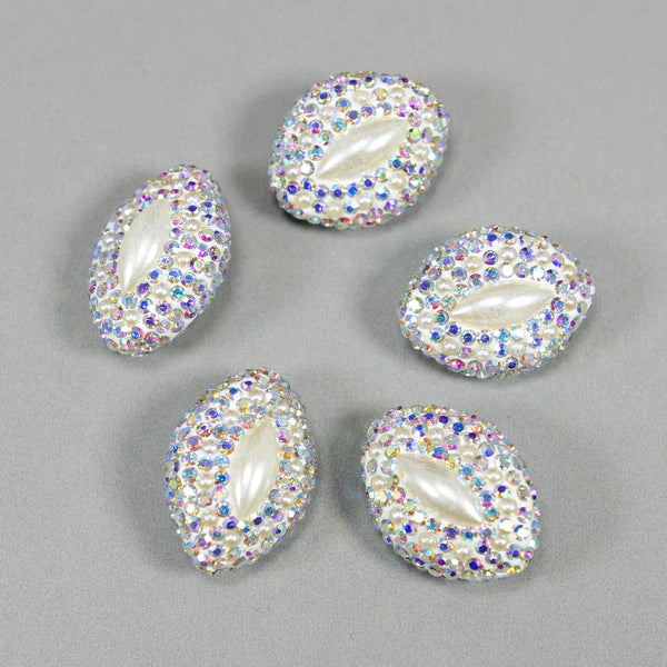 White Pearl Rhinestone Beads-ToShay.org