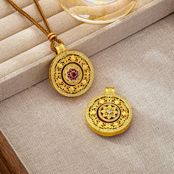 Gold Compass Pendant-ToShay.org