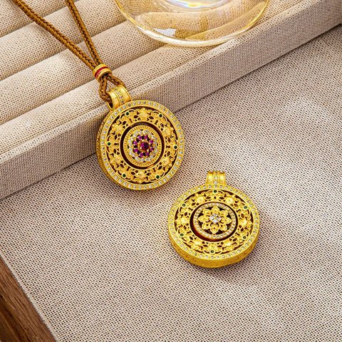 Gold Compass Pendant-ToShay.org
