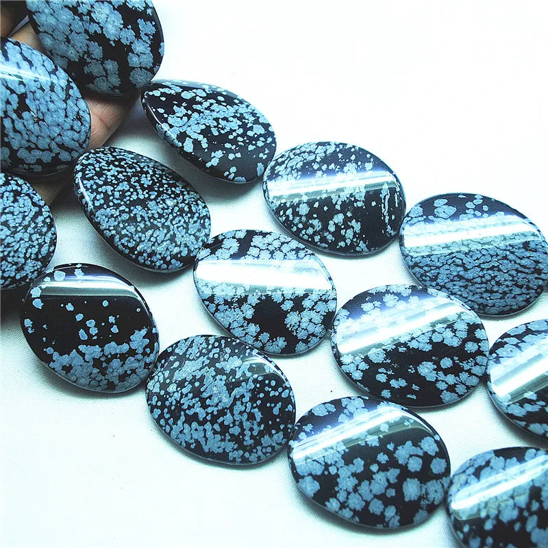 Black Snowflake Obsidian Beads-ToShay.org