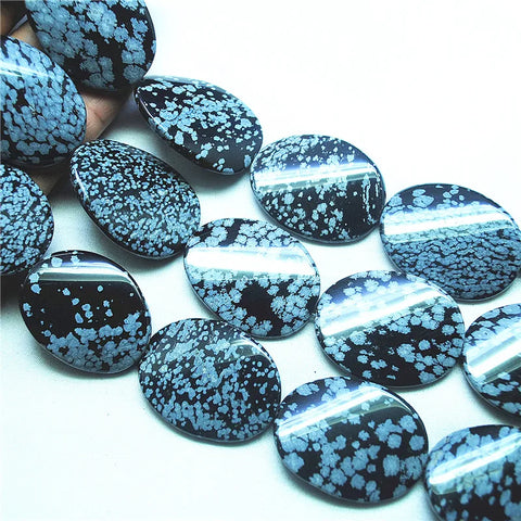 Black Snowflake Obsidian Beads-ToShay.org
