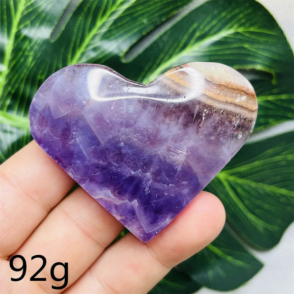 Purple Agate Amethyst Heart-ToShay.org