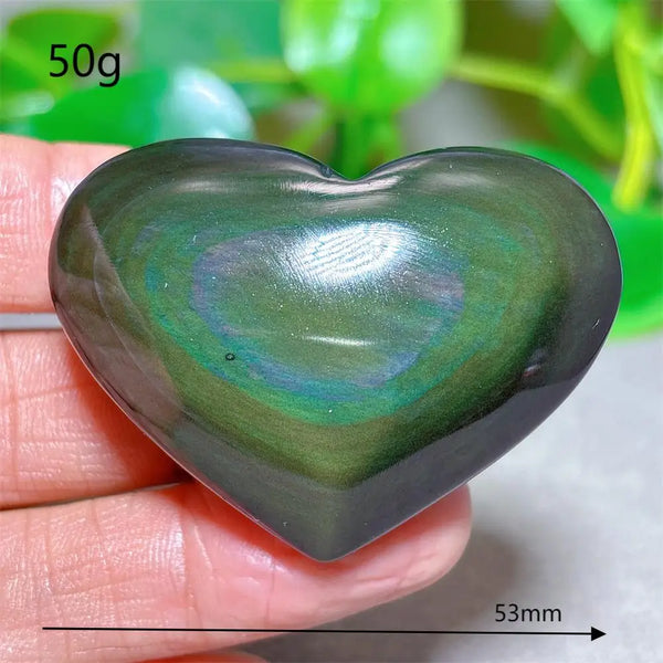 Rainbow Obsidian Heart-ToShay.org