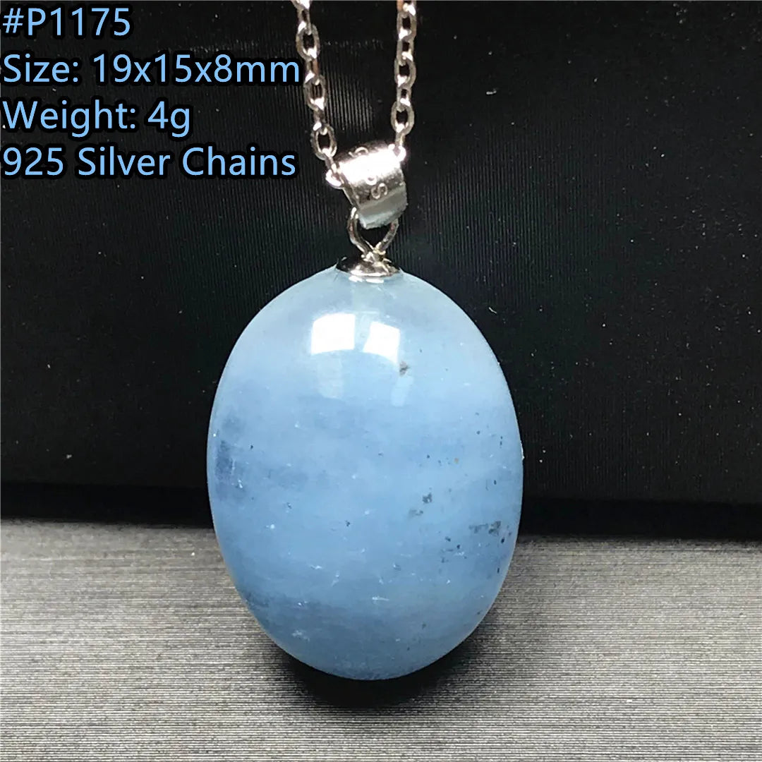 Blue Aquamarine Pendent-ToShay.org