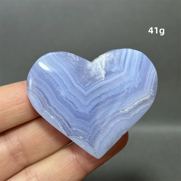 Blue Lace Crystal Heart-ToShay.org