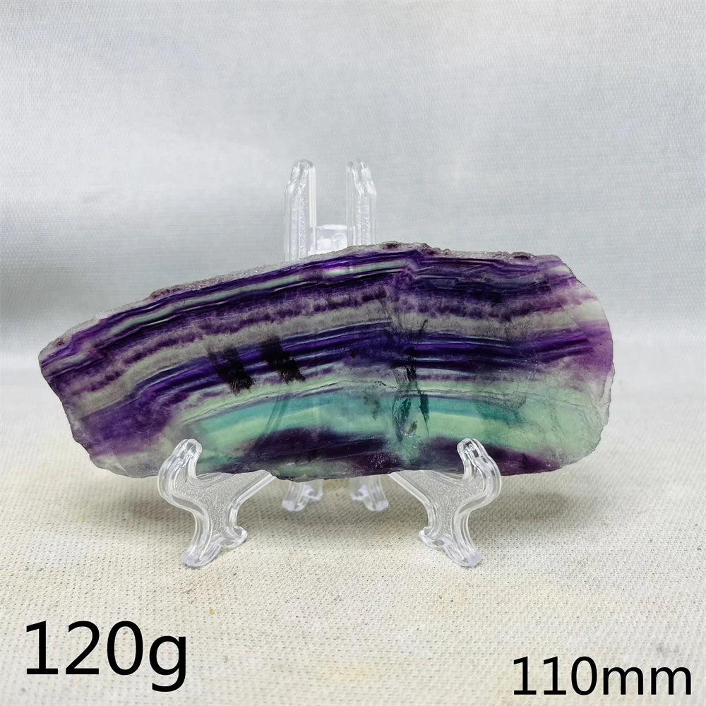 Purple Fluorite Rainbow Slice-ToShay.org
