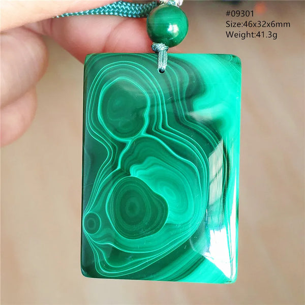 Green Malachite Chrysocolla Pendant-ToShay.org
