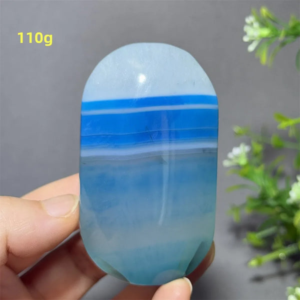 Blue Sapphire Striped Agate-ToShay.org