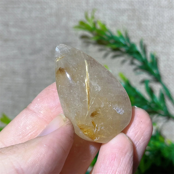 Gold Rutile Quartz Pendant-ToShay.org