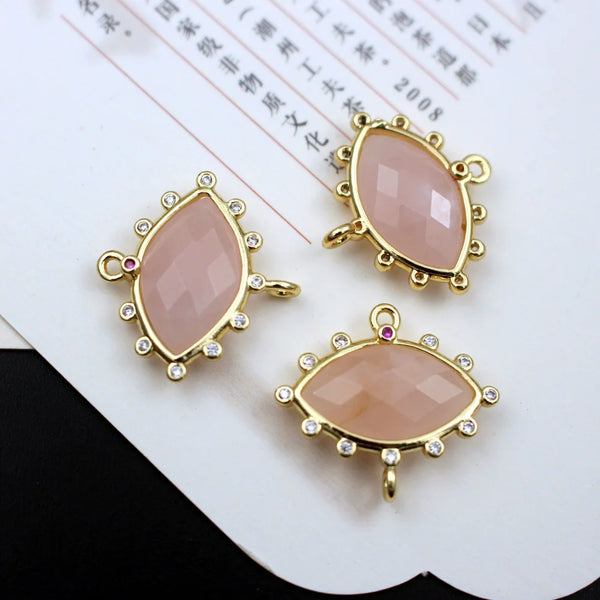 Gold Crystal Eye Charms-ToShay.org