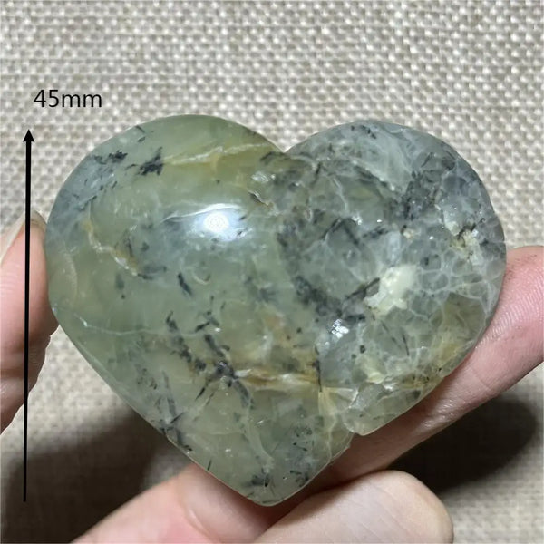Green Grape Prehnite Hearts-ToShay.org