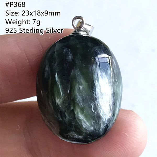 Green Seraphinite Pendant-ToShay.org