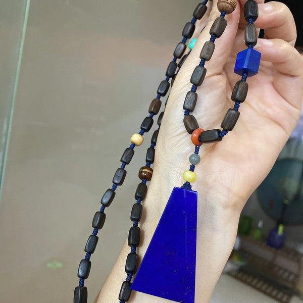 Blue Lapis Lazuli Pendant-ToShay.org