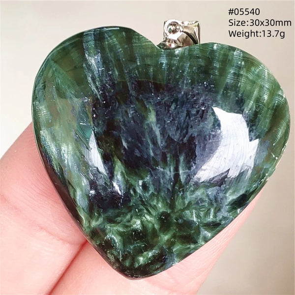 Green Seraphinite Pendant-ToShay.org