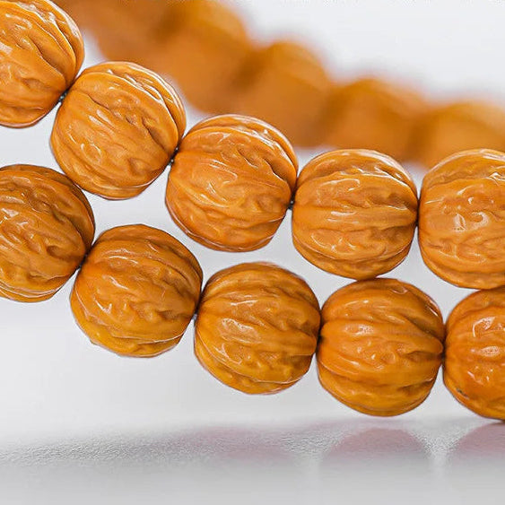 Brown Walnut Buddha Beads-ToShay.org