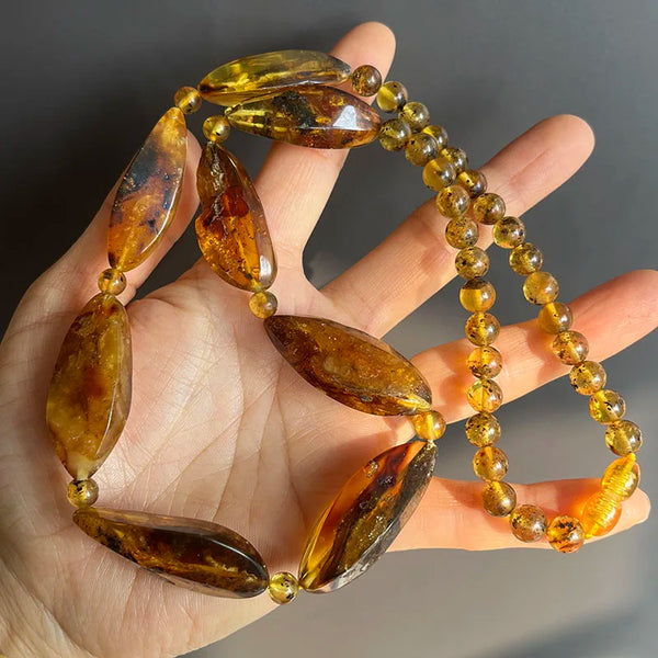 Yellow Amber Necklace-ToShay.org