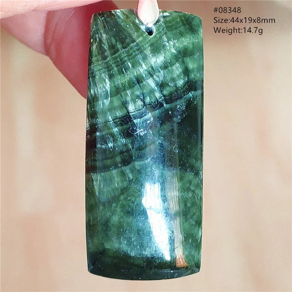Green Seraphinite Pendant-ToShay.org
