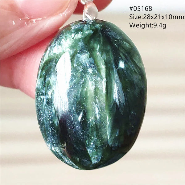 Green Seraphinite Pendant-ToShay.org