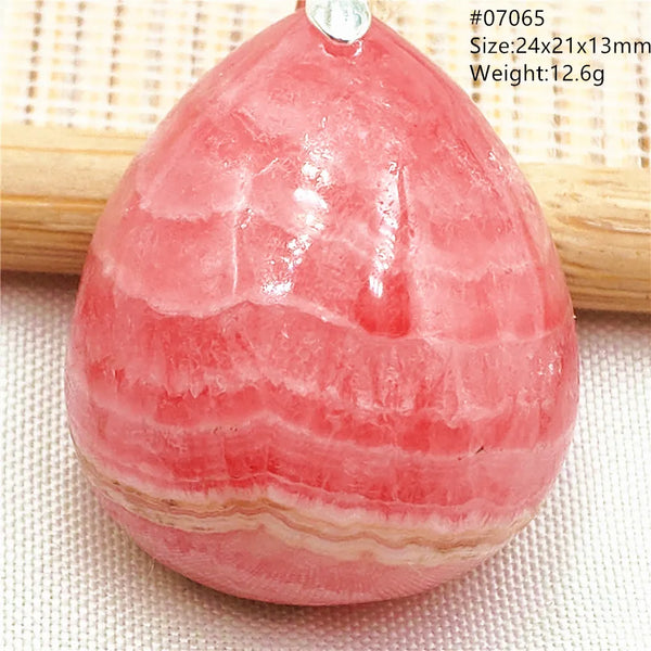Red Rhodochrosite Pendant-ToShay.org