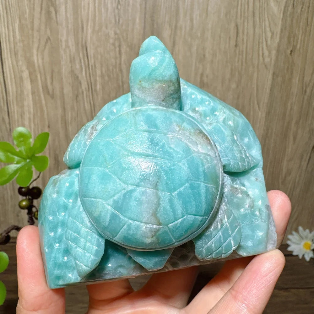 Blue Calcite Turtle-ToShay.org