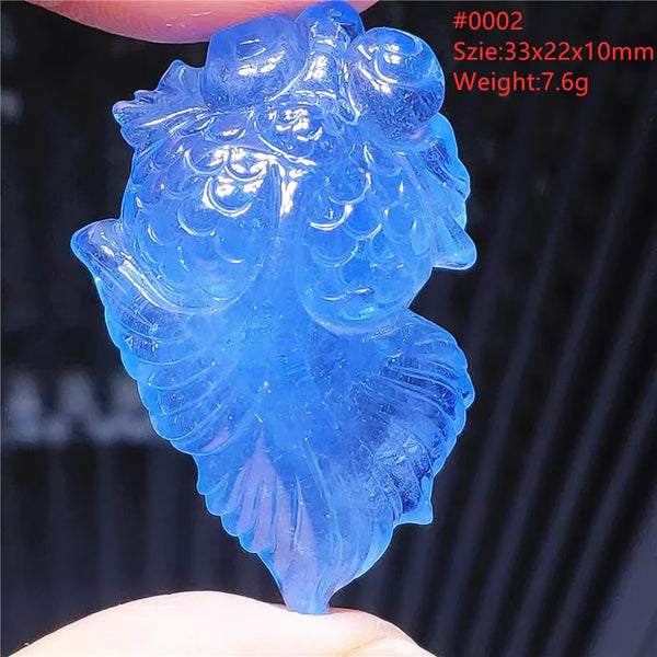 Blue Aquamarine Quartz Pendant-ToShay.org