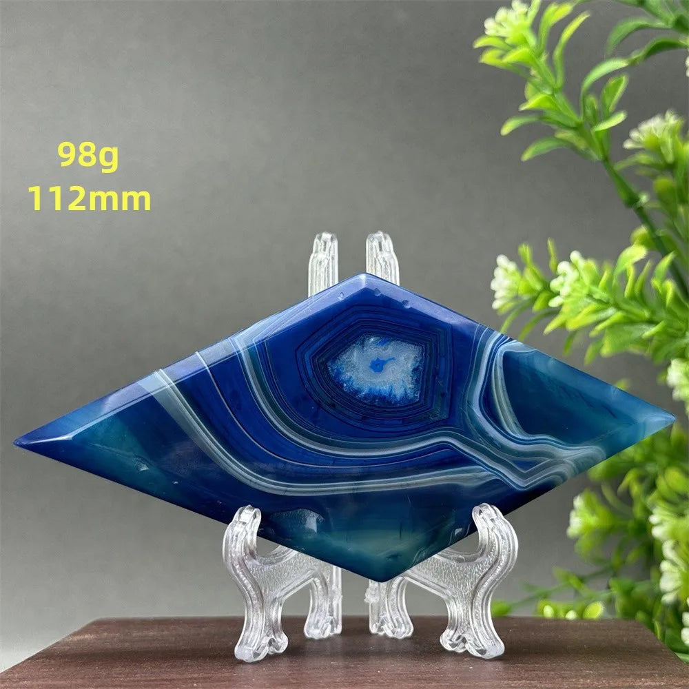 Blue Agate Lace Diamond-ToShay.org