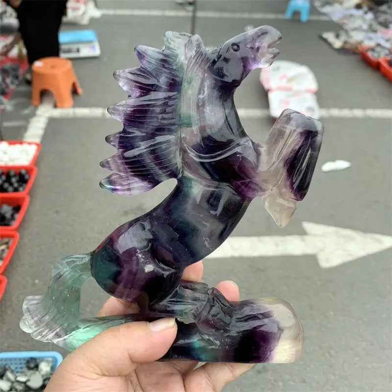 Rainbow Fluorite Horse-ToShay.org