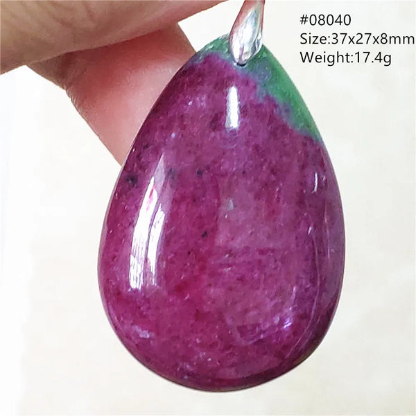 Red Ruby Zoisite Pendant-ToShay.org